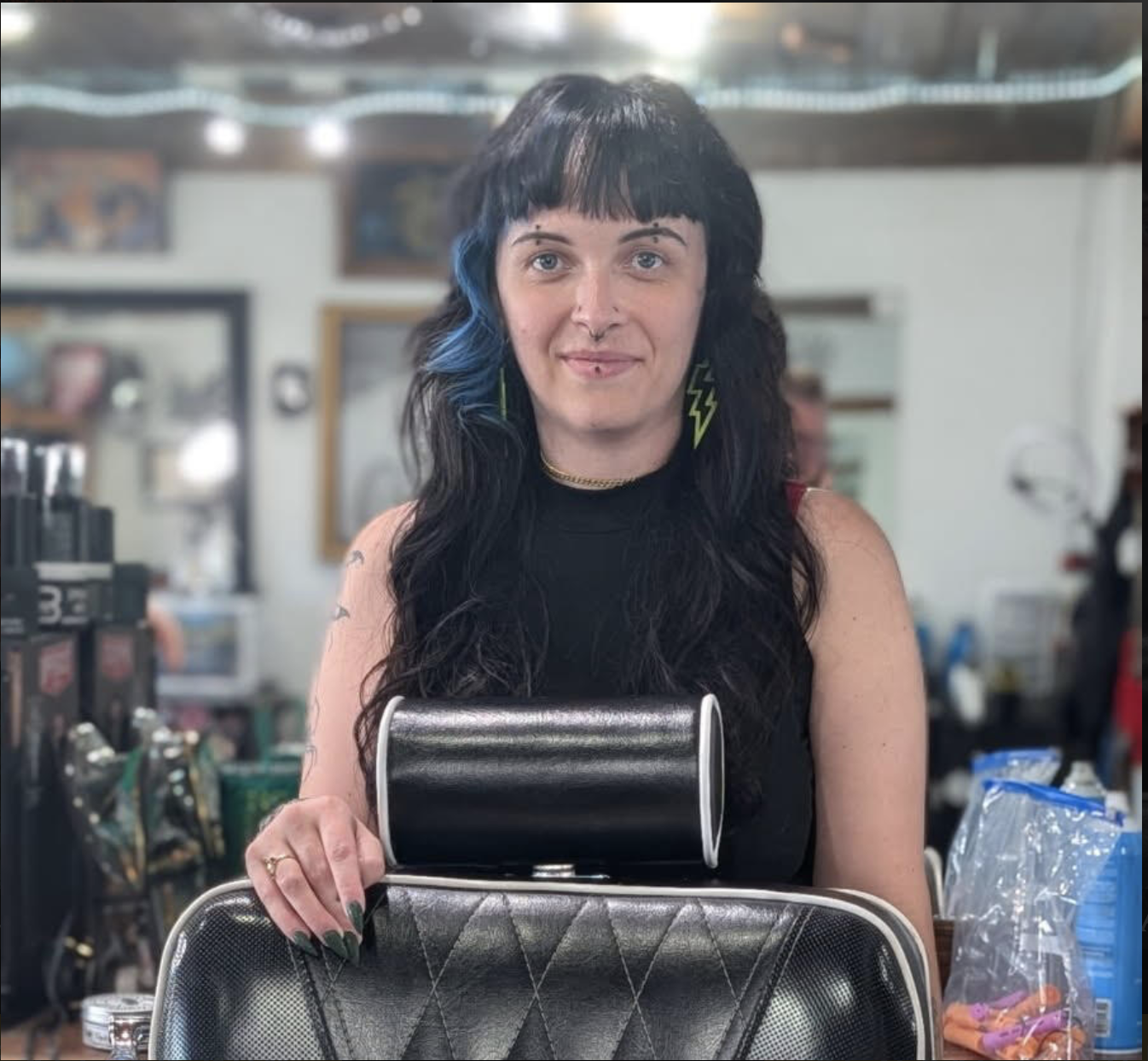 Nicolette Afton barber at Knucklehead Barbershop