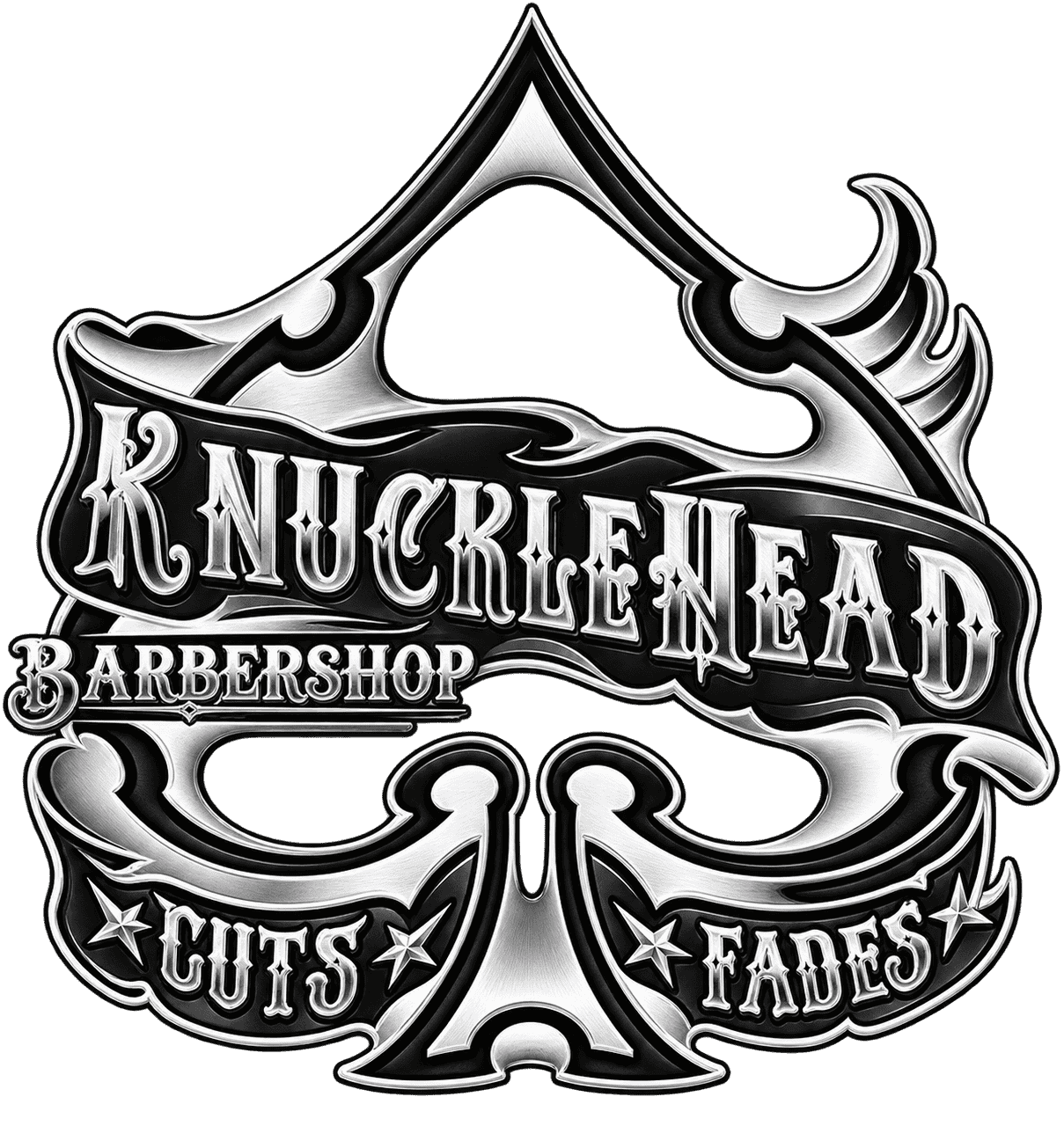 Knucklehead Barbershop Main Logo Cuts and Fades
